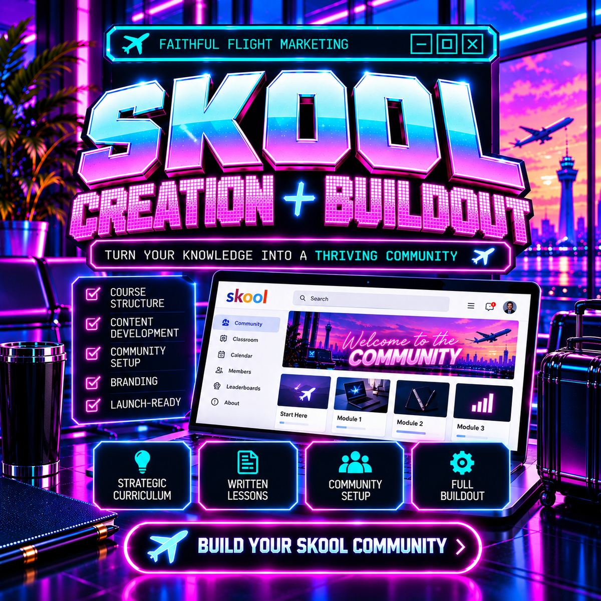 Skool Creation + Buildout