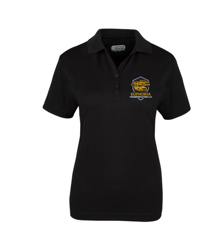 Embroidered V-Neck Polo Shirt